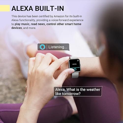 Smartwatch for Women, Compatible with Android & iPhone, 1.8'' Fitness Tracker Watch with Alexa, Call & Notification Alerts, Heart Rate & Sleep Monitor, 120 Sports Modes, Waterproof Watch for Women thumbnail 3