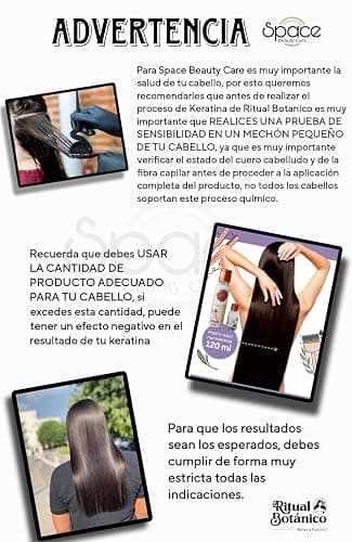 Keratina Ritual Botanico 250ML & Termo Protector 120ML Incluye Cepillo Aplicador & Manual de Instrucciones | Alisado Progresivo Organico Vegano Sin formol ni Amoniaco | Producto Colombiano thumbnail 2