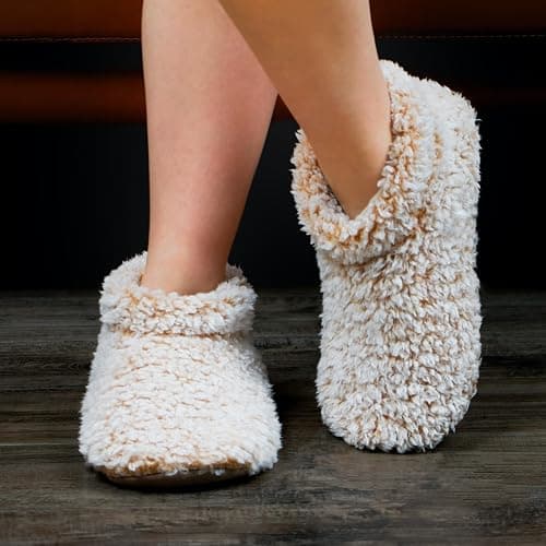 Cozylook Fuzzy Slippers for Women Indoor, Warm Bedroom Slip On Shoes, Winter Fluffy House Socks with Grippers, Cozy Christmas Gifts Unique thumbnail 2