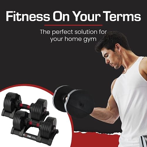 Core Fitness® Adjustable Dumbbell Weight Set by Affordable Dumbbells thumbnail 8