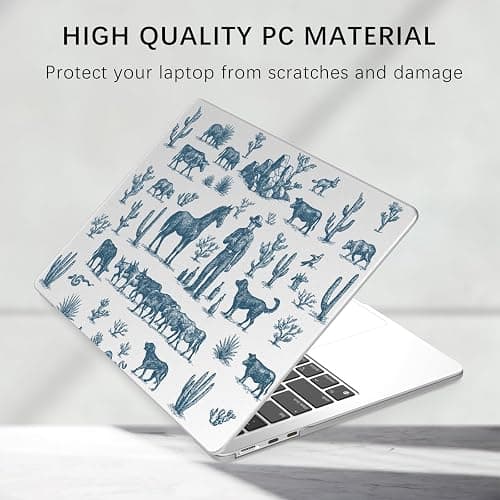 BlHMCASE Compatible with MacBook Pro 13 inch Case M2 2025, 2024-2016 A2338 M1 A2251 A2289 A2159 A1989 A1708 A1706, Western Cowboy Protective Hard Shell Matte Cover for Mac Pro 13 thumbnail 5