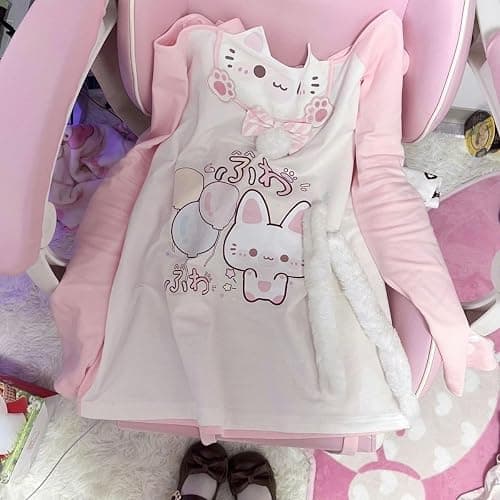 Y2K Cutecore Kawaii Teen Shirt Women Off Shoulder Sweet Oversize Japan Cartoon Print Cute Tshirt Top Clothes thumbnail 4