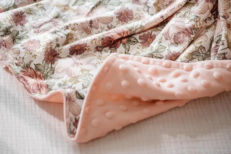 Baby Blankets for Unisex Boys Girls, Soft Plush Minky Blanket with Double Layer Dotted Backing for Infant Newborn Toddler, Vintage Floral Western Wild Flowers 30 x 40 Inch (Vintage Floral) thumbnail 9