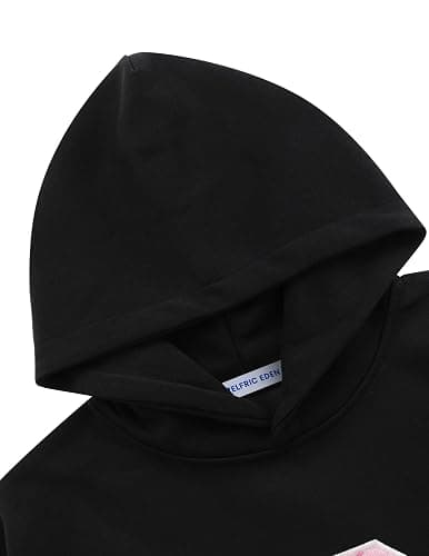 Aelfric Eden Womens Oversized Graphic Hoodies Y2k Flower Embroidery Number Print Pullover Hooded Sweatshirt Unisex thumbnail 3