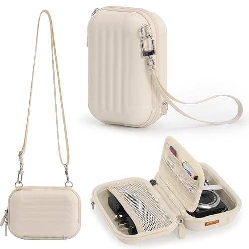 Cwatcun Carrying & Protective Case for Digital Camera with 2 Carrying Ways, Hardshell Lightweight Small Camera Sling Case Compatible with KODAK PIXPRO/Canon PowerShot/Sony DSCW800 DSCW830 - Image 1
