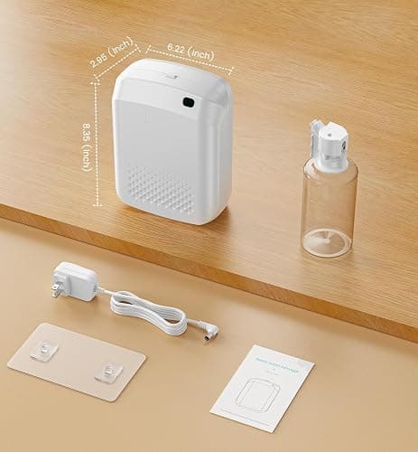 Waterless Essential Oil Diffuser 3000 Sq.Ft Coverage for Large Home Hotel Office, 400ml Cold Air Scent Machine for Aromathrapy, Bluetooth App Control, No-Noise Aroma Diffuser On Wall Valentines Gift thumbnail 2