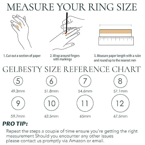 Gelbesty Gold Rings for Women Waterproof, Dainty Stack Minimalist Non Tarnish 1.2mm Thin Thumb Simple Pinky Rings Trendy Set for Women Size 5 6 7 8 9 10 11 thumbnail 4