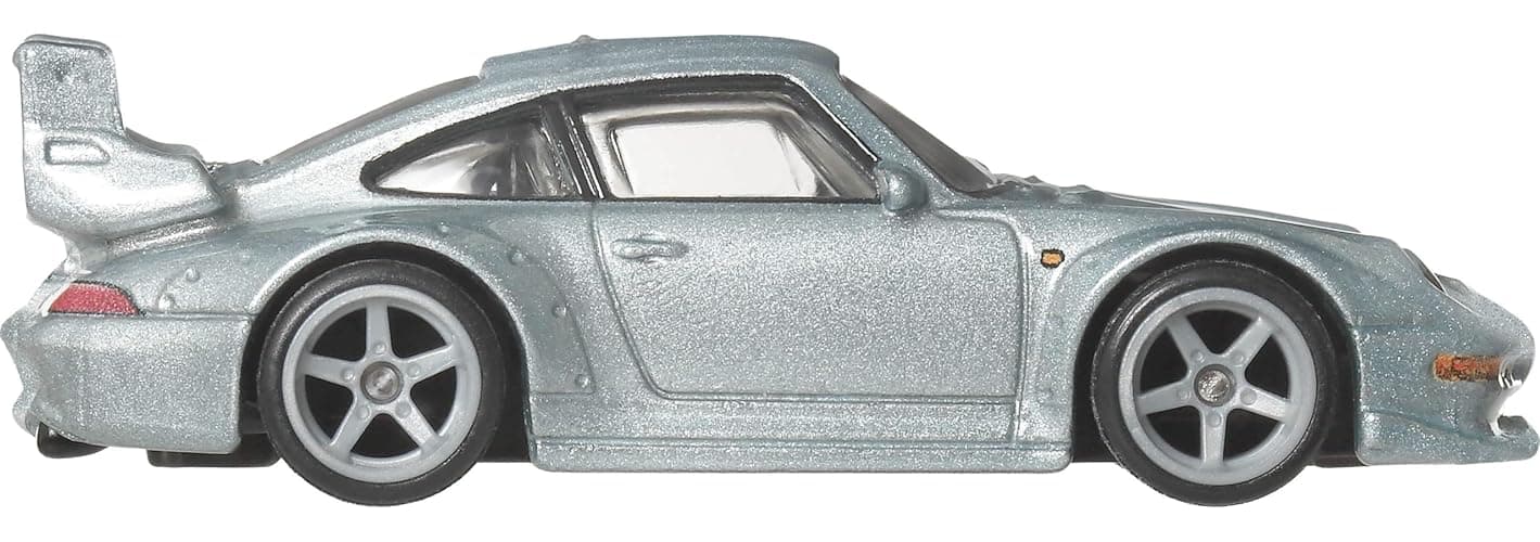 Hot Wheels Car Culture Premium 1:64 Scale Die-Cast Toy Porsche 993 GT2 with Real Riders Tires & Metal/Metal Body & Chassis, Modern Classics thumbnail 3