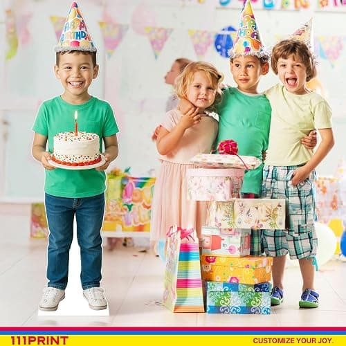 111PRINT Custom Life Size Cardboard Cutout, Personalized Photo Standup, High Resolution Print, Decor for Weddings, Birthdays, Graduations & Events, 1-8 FT to Choose, Upload Your Photo thumbnail 2