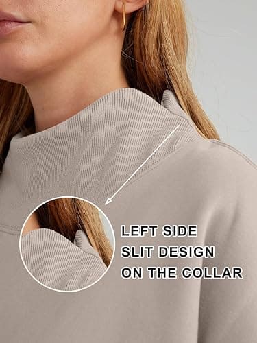 Trendy Queen Womens Oversized Sweatshirts Turtleneck Pullover Long Sleeve Hoodies Tops Fall Fashion Outfits 2025 Clothes thumbnail 6