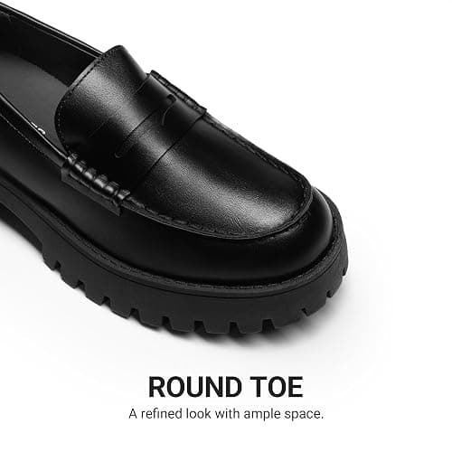 DREAM PAIRS Loafers for Women Platform Chunky Penny Loafer Lug Sole Comfortable Slip On Dressy Casual Work Business Office Shoes thumbnail 5