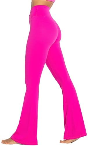 Sunzel Flare Leggings, Crossover Yoga Pants with Tummy Control, High-Waisted and Wide Leg thumbnail 2