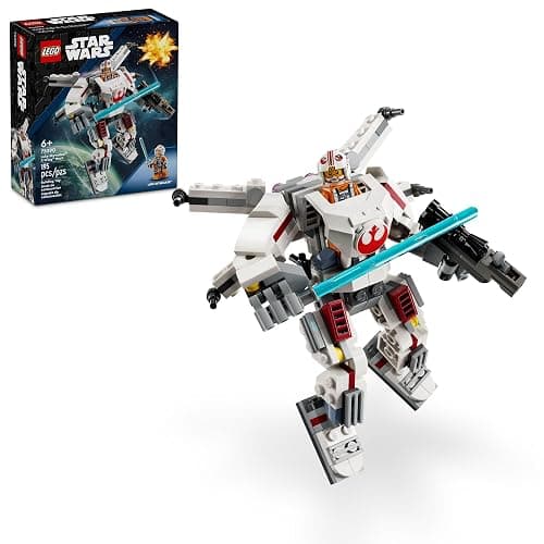 LEGO Star Wars Luke Skywalker X-Wing Mech, Buildable Star Wars Action Figure with Luke Skywalker Toy, Collectible Building Set for Kids, Creative Star Wars Gift for Boys and Girls Ages 6 and Up, 75390 - Image 1