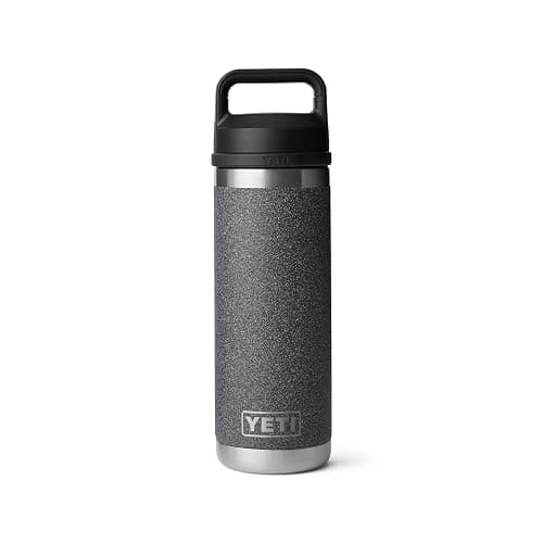 YETI Rambler 18 oz Bottle, Leakproof, Vacuum Insulated, Stainless Steel with Chug Cap, Black Stone thumbnail 3