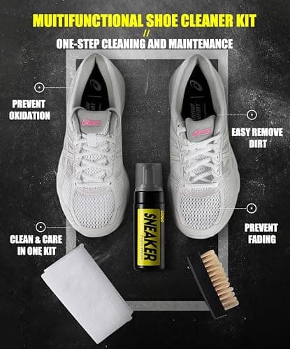COZGO Shoe Cleaner Kit for Sneaker, Water-Free Foam Sneaker Cleaner 5.3Oz with Shoe Brush and Shoe Cloth,Work on Most Shoes thumbnail 2