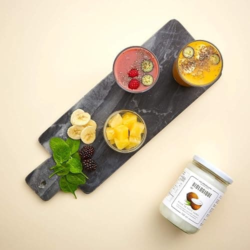 Eat Wholesome Huile De Coco Vierge Biologique, 500ml - Crue, Pressée À Froid, Primée, Bocal En Verre Dans Une Boîte, Pour La Cuisine, La Pâtisserie, Les Soins De La Peau Et Des Cheveux, Végétale thumbnail 6