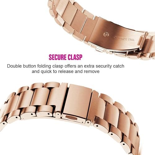 ViCRiOR Watch Bands Compatible with 18mm Garmin Venu 3S/Venu 4 41mm/ Vivoactive 4S /Venu 2s / Vivomove 3S, Solid Stainless Steel Watchband+ Mesh Strap Bracelet for Garmin Forerunner 255s/265S thumbnail 4