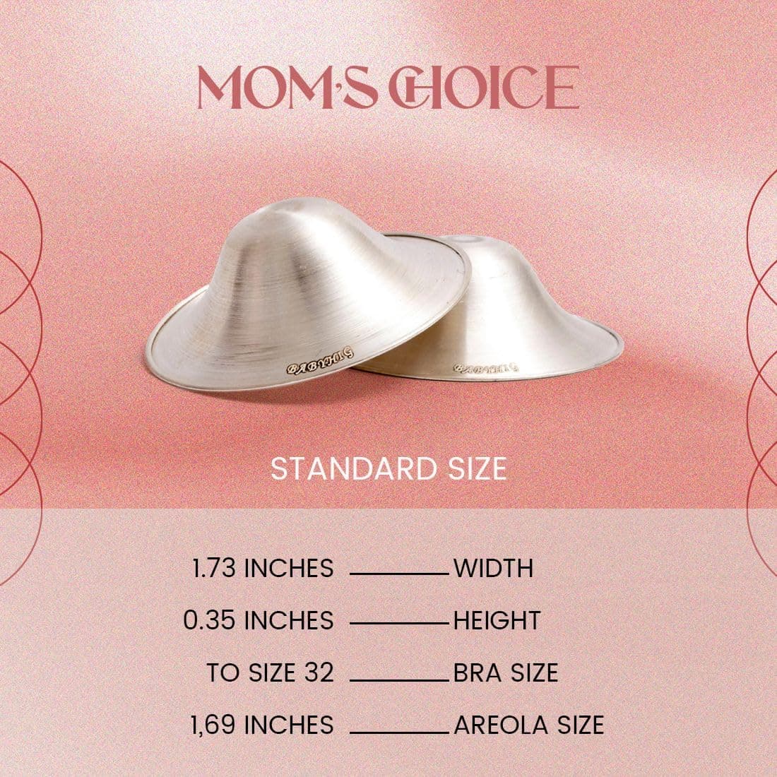 The Orginal Silver Nursing Cups – Silver Nipple Shields for Breastfeeding - Nipple Guards Protector for Breastfeeding - Nipple Shields for Nursing Newborn – Nickel Free – 925 Silver thumbnail 6