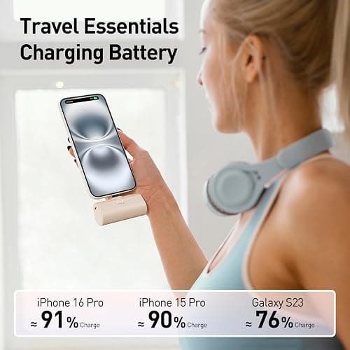 iWALK Portable Charger for iPhone 17/16/15 USB-C Small Power Bank 20W 4,500mAh Fast Charging Battery Pack Compatible with iPhone 15/16/17 Plus/17 Pro/17 Pro Max, Samsung Galaxy S25/S24/S23 Android thumbnail 5