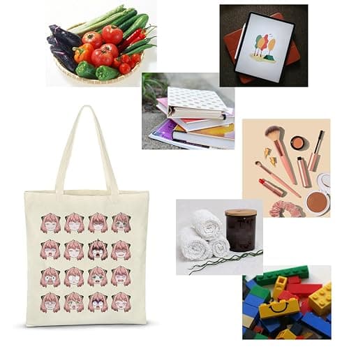 ZJXHPO Japanese Manga Tote Bag Anime Lover Gift Cartoon Lover Reusable Grocery Shopping Bag Anime Manga Shoulder Bag (AY Tote) thumbnail 7