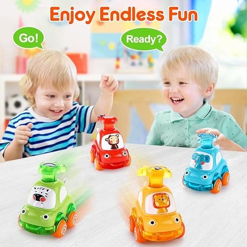 Cars Toys for 1 Year Old Boy Birthday Gift: Press and Go Toys Cars for Toddlers 1-3 Baby Toys 12-18 Months Toddler Toys Age 1-2 One Year Old Boy Toys First Birthday Gifts for 1-3 Year Old Boys Girls thumbnail 5