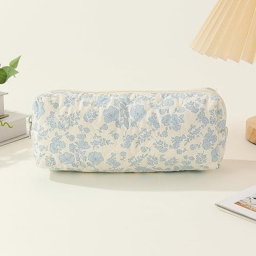 SURBEAV Pencil Case Pen Case Office College School Storage Bag Pouch Holder Box Organizer Makeup Pouch Cosmetic Bag Aesthetic Cute Pencil Case for Girls Boys Kids (S) thumbnail 2