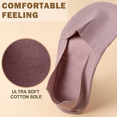 Sofier No Show Socks Womens,6 Pairs Non Slip Low Cut Invisible Liner | Thin silky fabric,cotton sole,breathable,fits flats,loafers,sneakers,casual dress shoes thumbnail 6