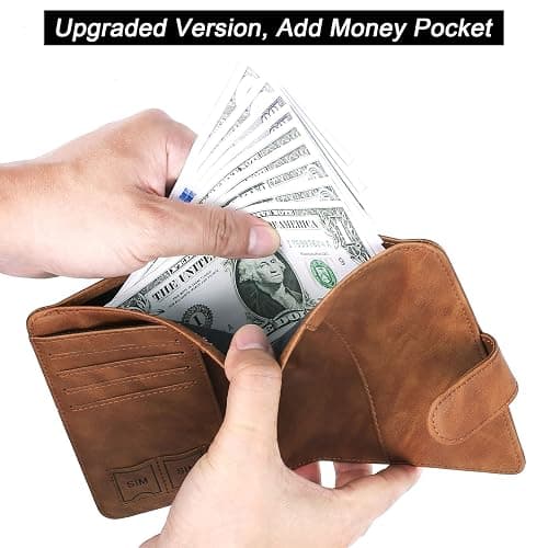 Airtag Passport Holder Cover Wallet Travel Essentials Leather Rfid Blocking Case Vacation Luggage Must Haves Travel Accessories for Men Women (117#Brown) thumbnail 6