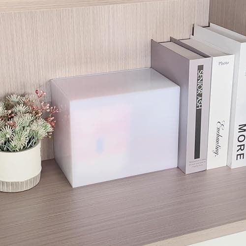 DELIPPLY Tampon Holder for Bathroom, Tampons and Pads Container Box, Women Period Storage Holder, White thumbnail 2