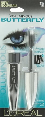 L'Oreal Paris Voluminous Butterfly Mascara, Washable, Black, 0.22 Fl. Oz., 1 Count thumbnail 2