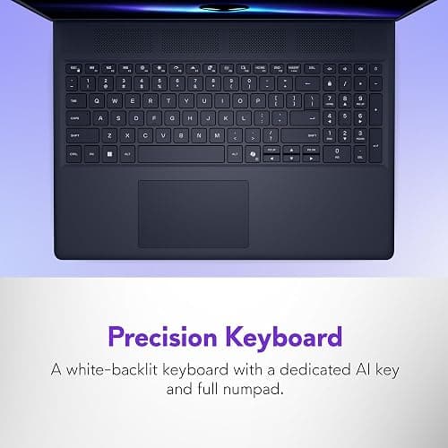 Alienware 16 Aurora Gaming Laptop AC16250-16" WQXGA 120Hz Display, Intel Core 7-240H Processor, 16GB DDR5 RAM, 1TB SSD, NVIDIA GeForce RTX 5050 8GB Graphics, Windows 11 Home, Onsite Service - Blue thumbnail 7