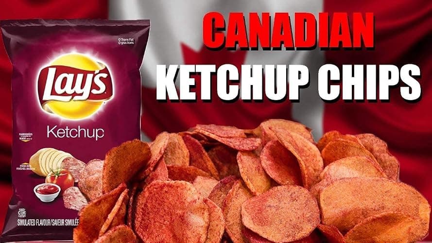 AZPantry Canadian Lays Ketchup Chips 2 Pack 165g, Comes in a Crush proof box Imported from Canada Family Size Chips Pack Amazing Canadian Snacks thumbnail 4