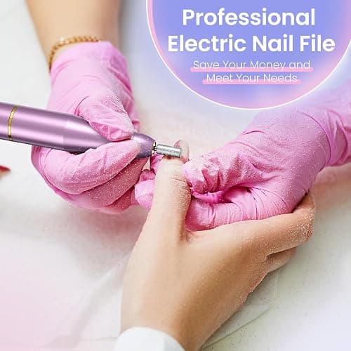 Electric Nail File, Professional Nail Drill Machine for Gel Nails, 20000RPM Adjustable Speed, Electric Nail Drill E File for Nail, Portable Manicure Pedicure Set for Women Girls Mum Nail Care Gifts thumbnail 2