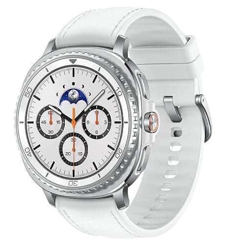 Samsung Galaxy Watch 8 Classic (2025) 46mm Bluetooth Smartwatch, Cushion Design, Rotating Bezel, Quick Button, Sleep Coaching, Running Coach, Energy Score, White [US Version, 2 Yr Warranty] - Image 1