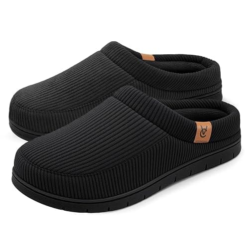 VeraCosy Men's Moccasin Slippers Comfy Soft Durable Slip-on Indoor Memory Foam House Shoes - Image 1