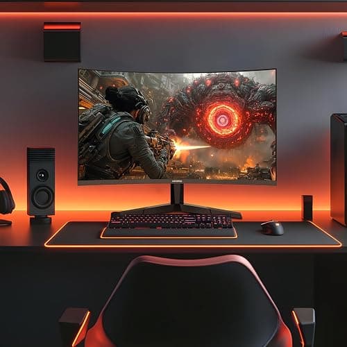 KOORUI 25 Inch Curved Gaming Monitor 240Hz FHD 1080P Computer Monitor, 1500R 1ms MPRT Display, Adaptive Sync, 90% DCI-P3,HDR, Eye Care, Tilt Adjustable, VESA 75x75mm, Black,G2511XC thumbnail 10