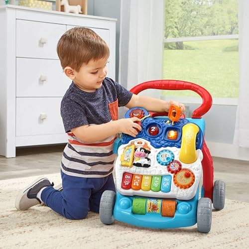 VTech Sit-to-Stand Learning Walker (Frustration Free Packaging), Blue thumbnail 9
