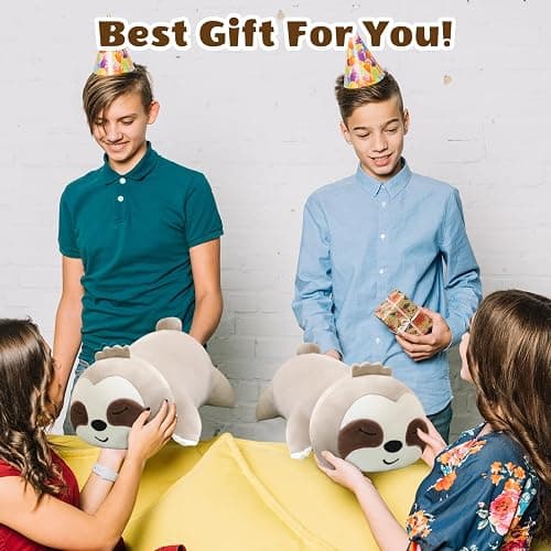 SQEQE Sloth Stuffed Animals with Babies Inside 5-Piece Set of Sloth Mommy and Babies Plush Cuddly Stuffed Animals Toys for Kids, Gifts Ideal for Christmas, Valentine's, Birthday thumbnail 9