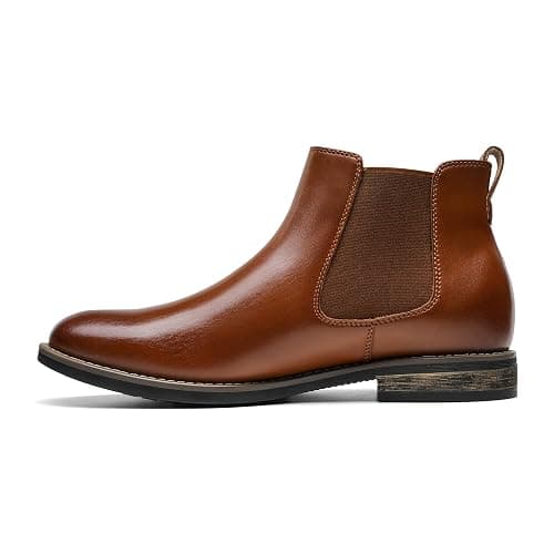 Bruno Marc Men's Suede Leather Chelsea Ankle Boots thumbnail 4