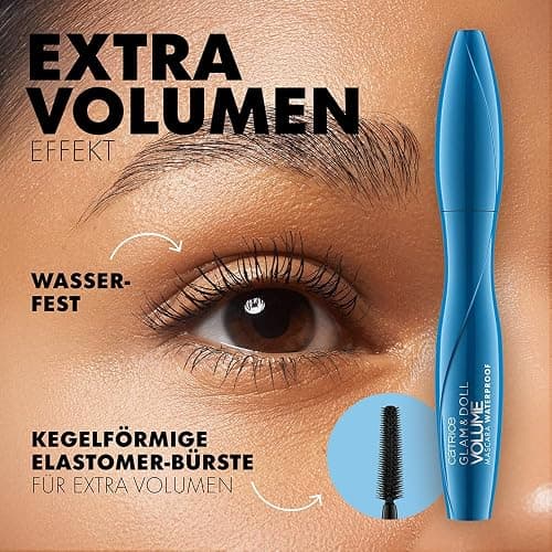 Catrice Glam & Doll Volume Mascara Waterproof, Wimperntusche, schwarz, definierend, verlängernd, volumengebend, langanhaltend, matt, wasserfest, vegan, ohne Parfüm (10ml) thumbnail 7