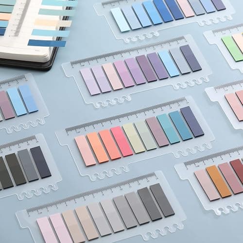 2000Pcs Sticky Tabs for Annotating Books, Clear Sticky Notes for Binders, Page Markers for Notebooks, Multi-Colored Writable and Repositionable Book Flags Strip Index Tabs thumbnail 6