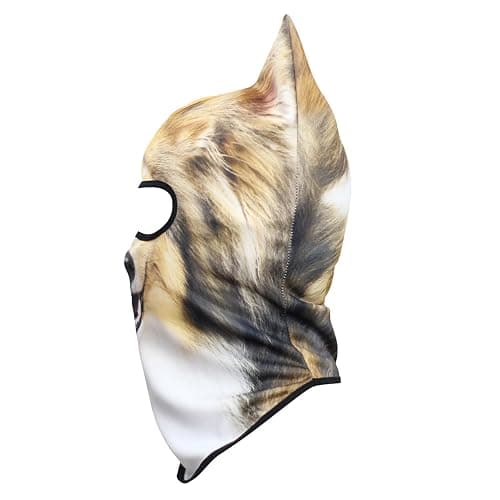 WTACTFUL 3D Stand Ears Animal Balaclava Face Mask for Music Festivals, Raves, Ski, Halloween, Party Outdoor Activities thumbnail 3