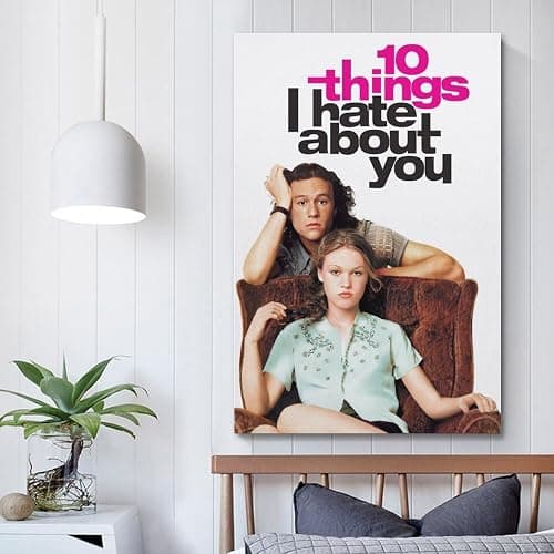 10 Things I Hate About You (1999) Classic Movie Poster For Elevate Your Room Aesthetic Picture Canvas Print Wall Art Gift 08x12inch(20x30cm) Unframe-style - 12L" x 8W" - Unframe-style thumbnail 5