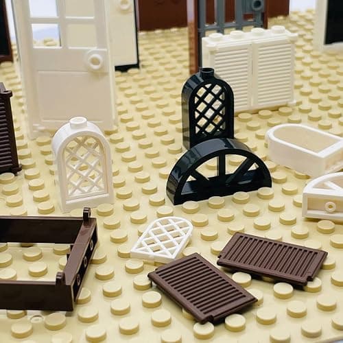 Building Bricks Kit Glasses Windows and Doors Set Accessories Compatible for Generic Classic Bricks for Kids Boys Grils Building Kits fits with Major Brands thumbnail 7