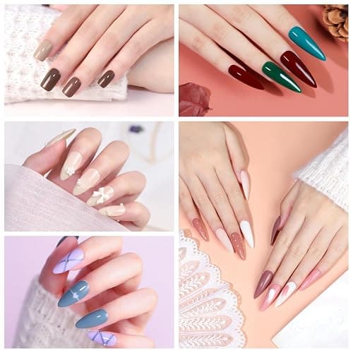 COSCELIA 40PCS Gel Nail Polish, 36 Colors Gel Polish Set All Seasons | 36 Colors Gel Polish Set with 4pcs Top Base Coat, Nude Red Brown White Blue Pastel Fall Colors, Gifts for Women thumbnail 5