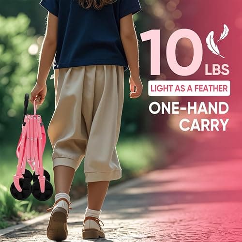 Sekey Lightweight Collapsible Wagon, 220 lb Capacity, Quick-Fold Cart | Lightweight foldable wagon cart with 220 lb steel frame, tool-free setup and auto-rebound handle for shopping and camping. thumbnail 3