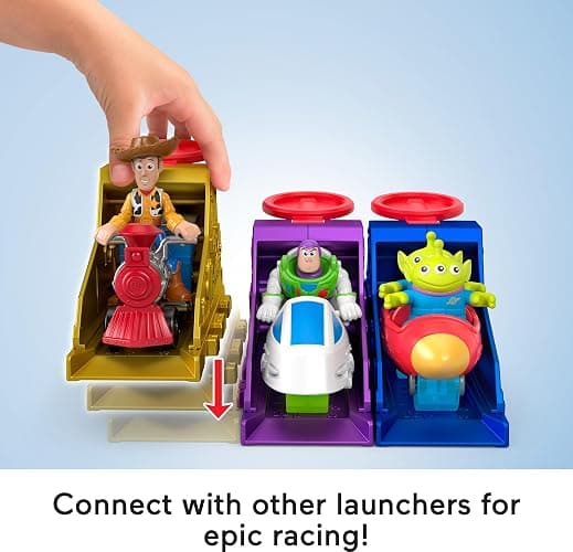 Fisher-Price Imaginext Launcher Set with 3-inch Woody Action Figure & Toy Vehicle, Inspired by Disney Pixar Toy Story (Characters May Vary) thumbnail 3