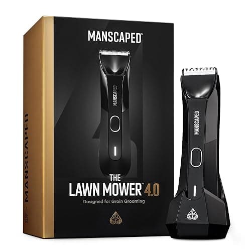 MANSCAPED® The Lawn Mower® 4.0, Electric Groin Hair Trimmer, Replaceable SkinSafe® Ceramic Blade Heads, Waterproof Wet/Dry Clippers, Rechargeable, Wireless Charging, Male Hygiene Grooming Razor - Image 1