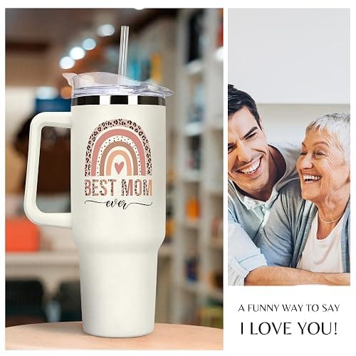Mocosweeties Gifts for Mom from Daughter Son - Birthday, Mothers Day, Mother's Day, Christmas Mom Gifts for Wife, Her - Gift Ideas for Mama, Mother - Gift for New Moms, Mothers - 40 Oz Tumbler thumbnail 5