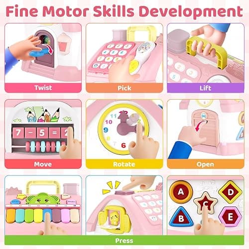 Marstone Toddler Toys for 1 Year Old Girl Gifts: First 1st Birthday Gifts for Girls and Boys, 8-in-1 Musical Learning House Baby Toys 6-12 12-18 Months, Educational Toddler for Ages 0-2 thumbnail 5